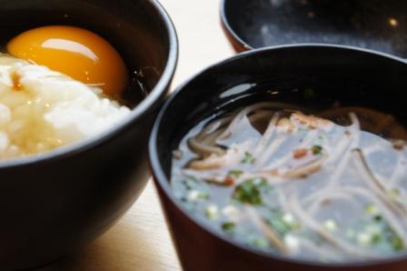 お蕎麦入りのお吸い物を作りました