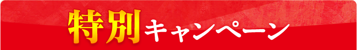 期間限定特別キャンペーン