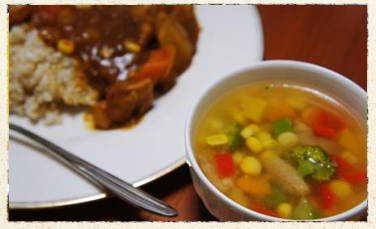 カレーとスープ